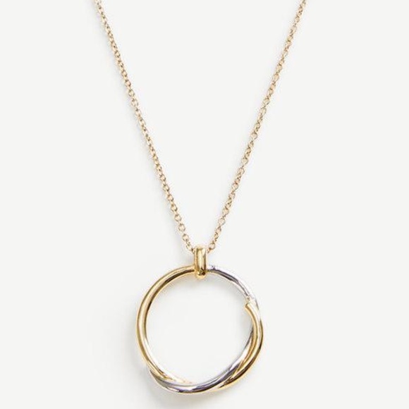 Ann Taylor Jewelry - Ann Taylor Twisted Circle Pendant Necklace